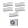 Immagine di Toshiba MIRAI R410A Climatizzatore penta split inverter | unità esterna 10 kW unità interne 7000+7000+7000+9000+12000 BTU RAS-5M34S3AV-E+3xRAS-B07BKVG-E+RAS-B10BKVG-E+12