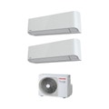 Immagine di Toshiba MIRAI R32 Climatizzatore dual split inverter | unità esterna 5 kW unità interne 9000+9000 BTU        RAS-2M18U2AVG-E+2xRAS-B10BKVG-E