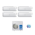 Immagine di Haier DAWN R32 Climatizzatore quadri split inverter | unità esterna 8.4 kW unità interne 7000+9000+9000+15000 BTU 4U85S2SH1FA+AS20S2SD1FA+2xAS25S2SD1FA+15