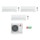 Mitsubishi MSZ-AP R32 Climatizzatore trial split inverter | unità esterna 5.4 kW unità interne 7000+9000+12000 BTU MXZ-3F54VF-MSZ-AP20VF-MSZ-AP25VG-MSZ-AP35VG