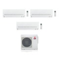 Immagine di Mitsubishi MSZ-AP R410A Climatizzatore trial split inverter | unità esterna 5.4 kW unità interne 7000+9000+12000 BTU MXZ-3E54VA-MSZ-AP20VF-MSZ-AP25VG-MSZ-AP35VG