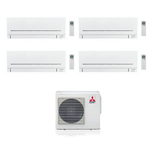 Immagine di Mitsubishi MSZ-AP R410A Climatizzatore quadri split inverter | unità esterna 7.2 kW unità interne 7000+7000+9000+9000 BTU MXZ-4E72VA-2xMSZ-AP20VF-2xMSZ-AP25VG