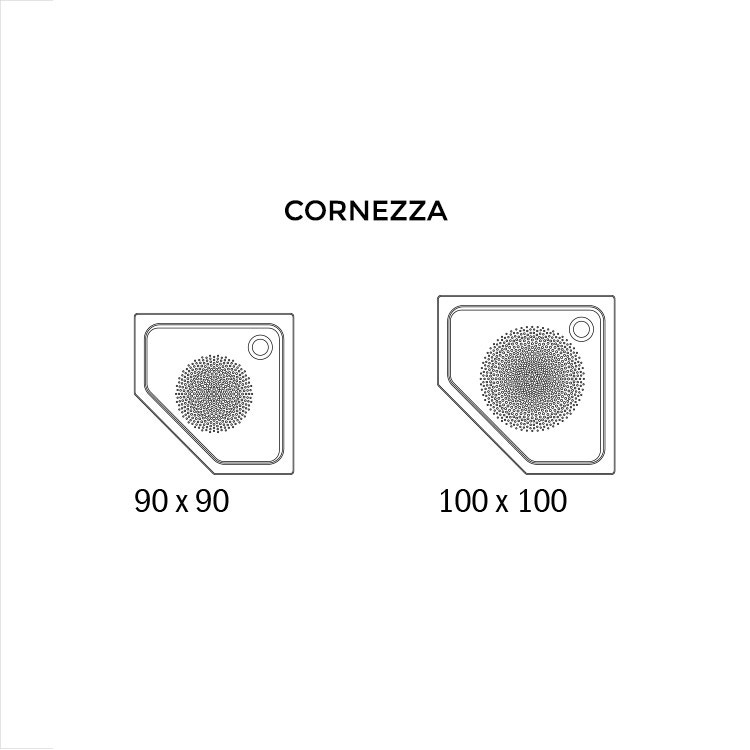 Immagine di Kaldewei Superficie antiscivolo parziale per piatti doccia smaltati > 120 cm xxxx3000xxxx-D+120