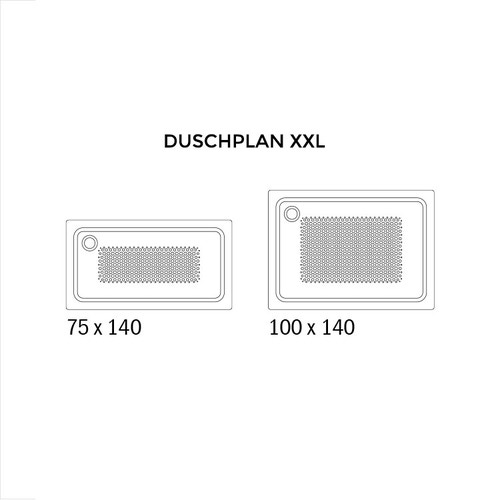 Immagine di Kaldewei Superficie antiscivolo parziale per piatti doccia smaltati > 120 cm xxxx3000xxxx-D+120