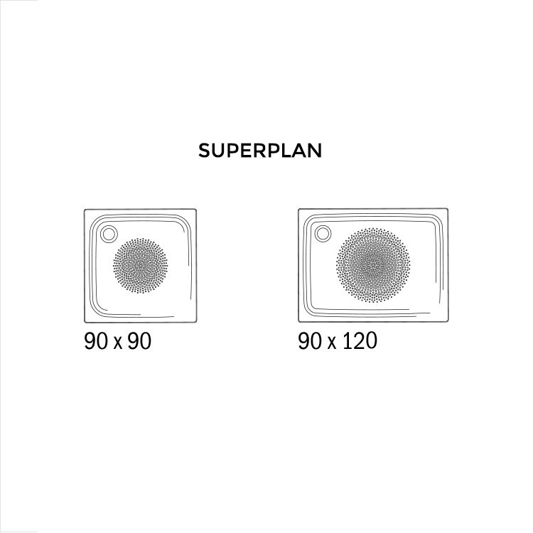 Immagine di Kaldewei Superficie antiscivolo parziale per piatti doccia smaltati > 120 cm xxxx3000xxxx-D+120