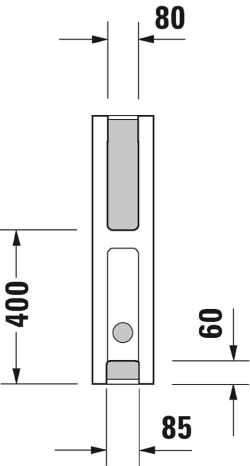 Immagine di Duravit STARCK 3 colonna per lavabo, colore bianco 0865160000