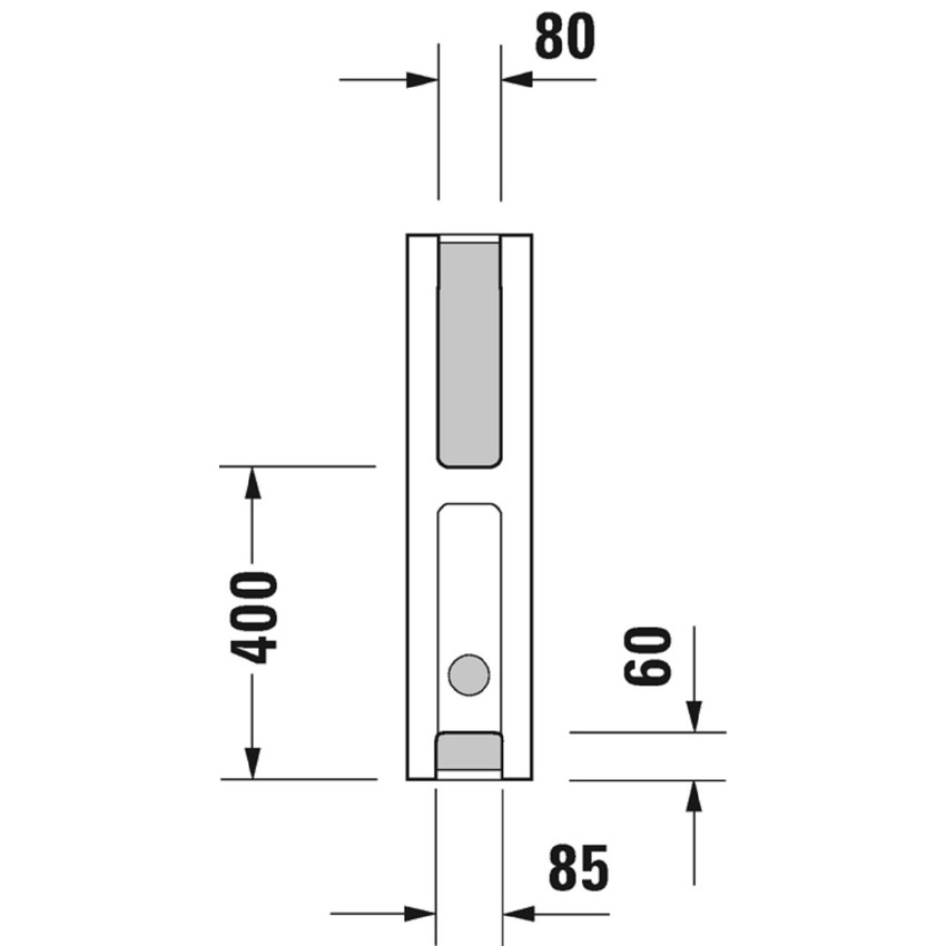 Immagine di Duravit STARCK 3 colonna per lavabo, colore bianco 0865160000