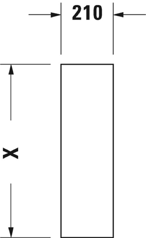 Immagine di Duravit STARCK 3 colonna per lavabo, colore bianco 0865160000