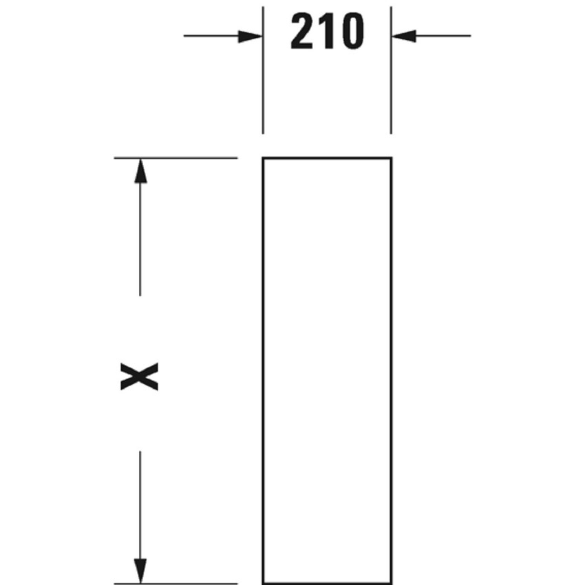 Immagine di Duravit STARCK 3 colonna per lavabo, colore bianco 0865160000