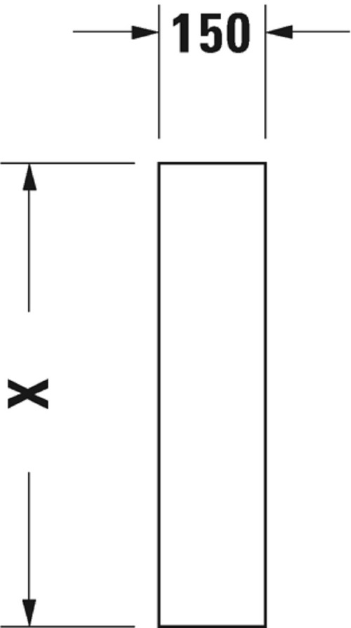 Immagine di Duravit STARCK 3 colonna per lavabo, colore bianco 0865160000