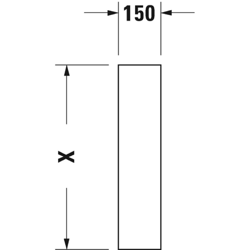 Immagine di Duravit STARCK 3 colonna per lavabo, colore bianco 0865160000