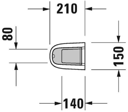 Immagine di Duravit STARCK 3 colonna per lavabo, colore bianco 0865160000