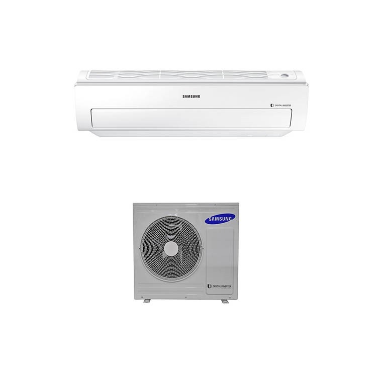 Immagine di Samsung PARETE Climatizzatore monosplit inverter, bianco | unità esterna 7.1 kW unità interna 24000 BTU AC071MXADKH/EU+AC071MNADKH/EU