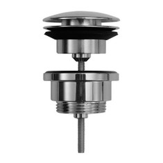 Immagine di Duravit Piletta Stop&Go per lavabi con troppopieno, finitura cromo 0050521000