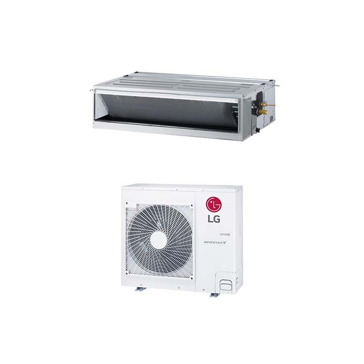 Immagine di LG Canalizzabile Climatizzatore monosplit inverter | unità esterna 7.1 kW unità interna 24000 BTU UU24W+CM24.N14