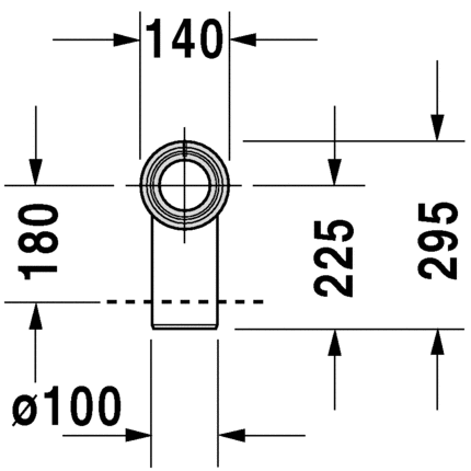 Immagine di Duravit Curva di scarico verticale 0014620000