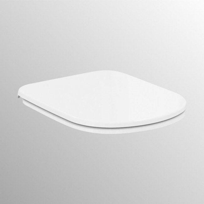 Immagine di Ceramica Dolomite GEMMA 2 sedile con cerniere a chiusura rallentata per vaso, bianco J523301