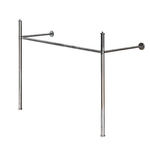 Immagine di Duravit VERO sostegno metallico 112.5 cm, regolabile in altezza, finitura cromo 0030741000
