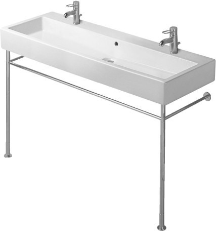 Immagine di Duravit VERO sostegno metallico 112.5 cm, regolabile in altezza, finitura cromo 0030741000