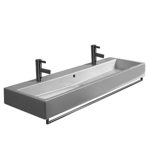 Immagine di Duravit Portasciugamani L.115 cm, profilo squadrato, finitura cromo 0030331000