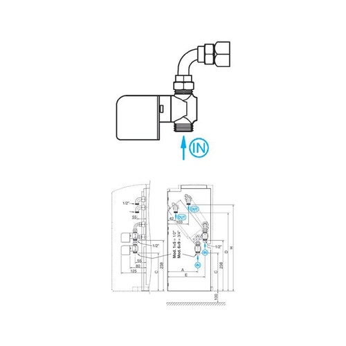 Vonf 380 valvola a 3 vie con otturatore dn80 COSTER - VONF 380