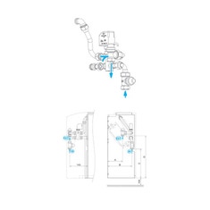 Immagine di Sabiana Valvola a 3 vie per batteria addizionale + kit collegamento sciolti (grandezza 1-9) 9060475W