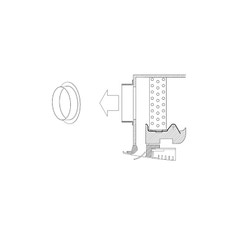 Immagine di Sabiana Codolo distribuzione aria (modello 0-1-2-3) non montabile sui modelli MCT con mobile di copertura 9079232
