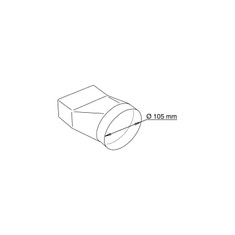 Immagine di Sabiana Raccordo per condotto aria primaria (solo modello 0-1-2-3) non montabile sui modelli MCT con mobile di copertura) 6078005