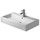 Duravit Vero lavabo consolle 80 cm senza troppopieno senza foro, con bordo per rubinetteria, lato inferiore smaltato, bianco 0454800070