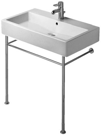 Immagine di Duravit VERO sostegno metallico 62.5, regolabile in altezza, finitura cromo 0030751000
