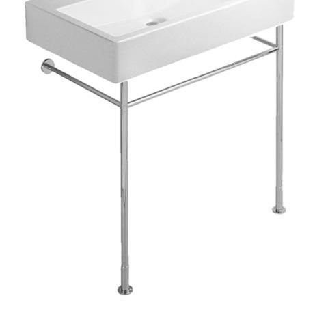 Immagine di Duravit VERO sostegno metallico 62.5, regolabile in altezza, finitura cromo 0030751000