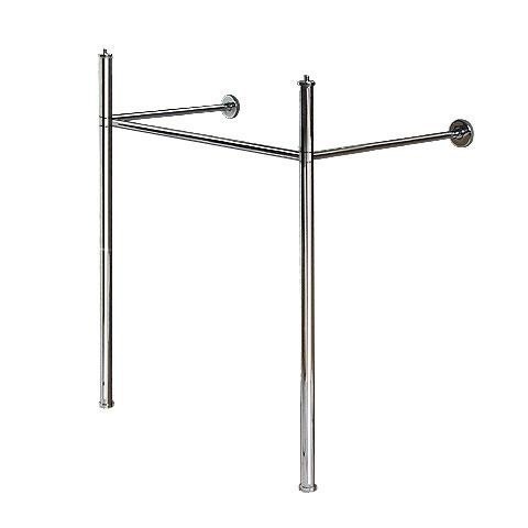 Immagine di Duravit VERO sostegno metallico 72.5, regolabile in altezza, finitura cromo 0030661000