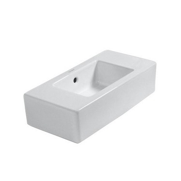 Duravit VERO lavamani consolle 50 cm, con fori diaframmati per rubinetteria a destra e sinistra, con troppopieno, colore bianco 07035000001