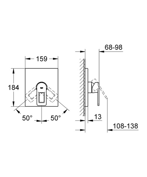 Miscelatore monocomando 
per doccia
