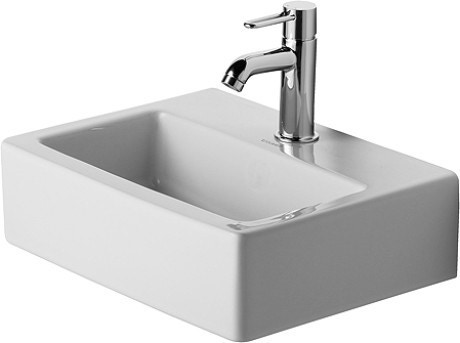 Immagine di Duravit VERO lavamani Med 45 cm, monoforo, senza troppopieno, colore bianco 0704450041
