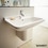 Immagine di Duravit STARCK 3 lavabo 65 cm monoforo, con troppopieno e bordo per rubinetteria, lato inferiore smaltato, colore bianco 0300650000
