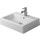 Duravit Vero lavabo rettificato 60 cm senza troppopieno senza foro, con WonderGliss, con bordo per rubinetteria, bianco 04546000791