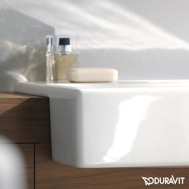 Immagine di Duravit VERO lavabo semincasso 55 cm, monoforo, con troppopieno, colore bianco 0314550000