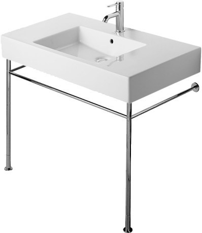 Immagine di Duravit VERO sostegno metallico 120 cm, regolabile in altezza, finitura cromo 0030731000