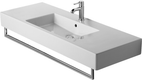 Immagine di Duravit Portasciugamani L.120.5 cm, profilo squadrato, finitura cromo 0030341000