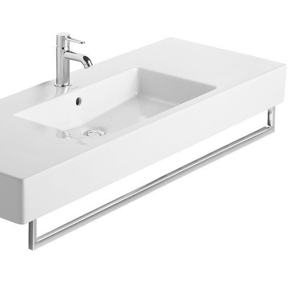 Immagine di Duravit Portasciugamani L.120.5 cm, profilo squadrato, finitura cromo 0030341000