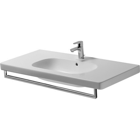 Immagine di Duravit Portasciugamani L.100.9 cm, profilo squadrato, finitura cromo 0030351000