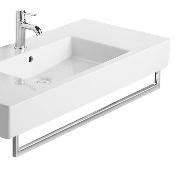 Immagine di Duravit Portasciugamani L.100.9 cm, profilo squadrato, finitura cromo 0030351000