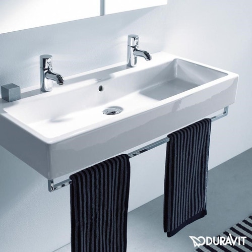 Immagine di Duravit Portasciugamani L.80.8 cm, profilo squadrato, finitura cromo 0030361000