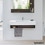 Immagine di Duravit VERO lavabo consolle 105 cm, monoforo, con troppopieno, WonderGliss, colore bianco 03291000001