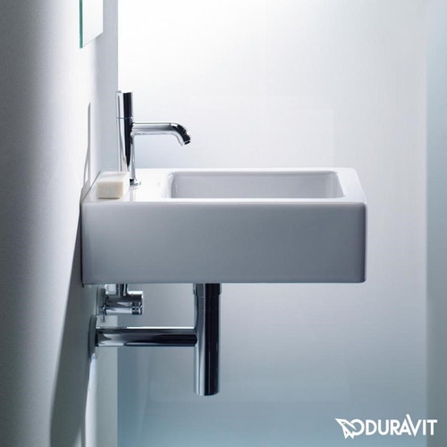 Immagine di Duravit VERO lavamani 25 cm, monoforo, con troppopieno, colore bianco 0702250000