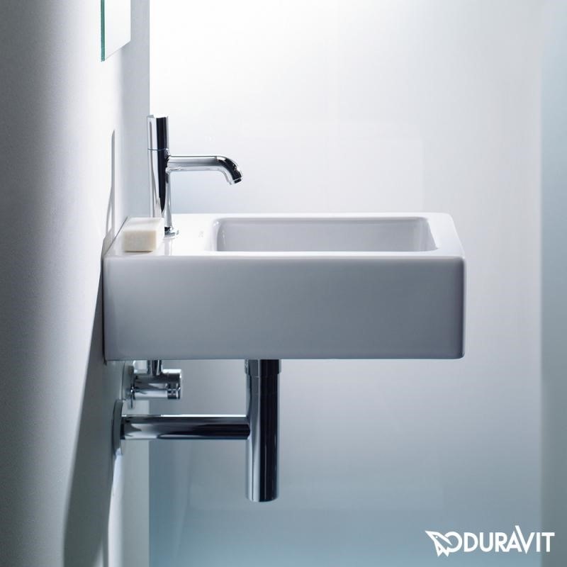 Immagine di Duravit VERO lavamani 25 cm, monoforo, con troppopieno, colore bianco 0702250000