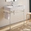 Immagine di Duravit VERO sostegno metallico 62.5, regolabile in altezza, finitura cromo 0030751000