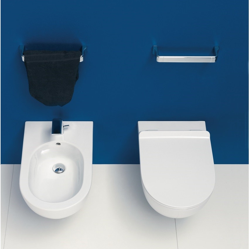 Immagine di Flaminia MINIAPP bidet sospeso monoforo, colore bianco latte finitura opaco AP219LAT