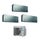 Daikin Stylish R32 Climatizzatore trial split inverter, silver | unità esterna 5 kW unità interne 7000+7000+12000 BTU 3MXM52N+2xFTXA20AS+FTXA35AS